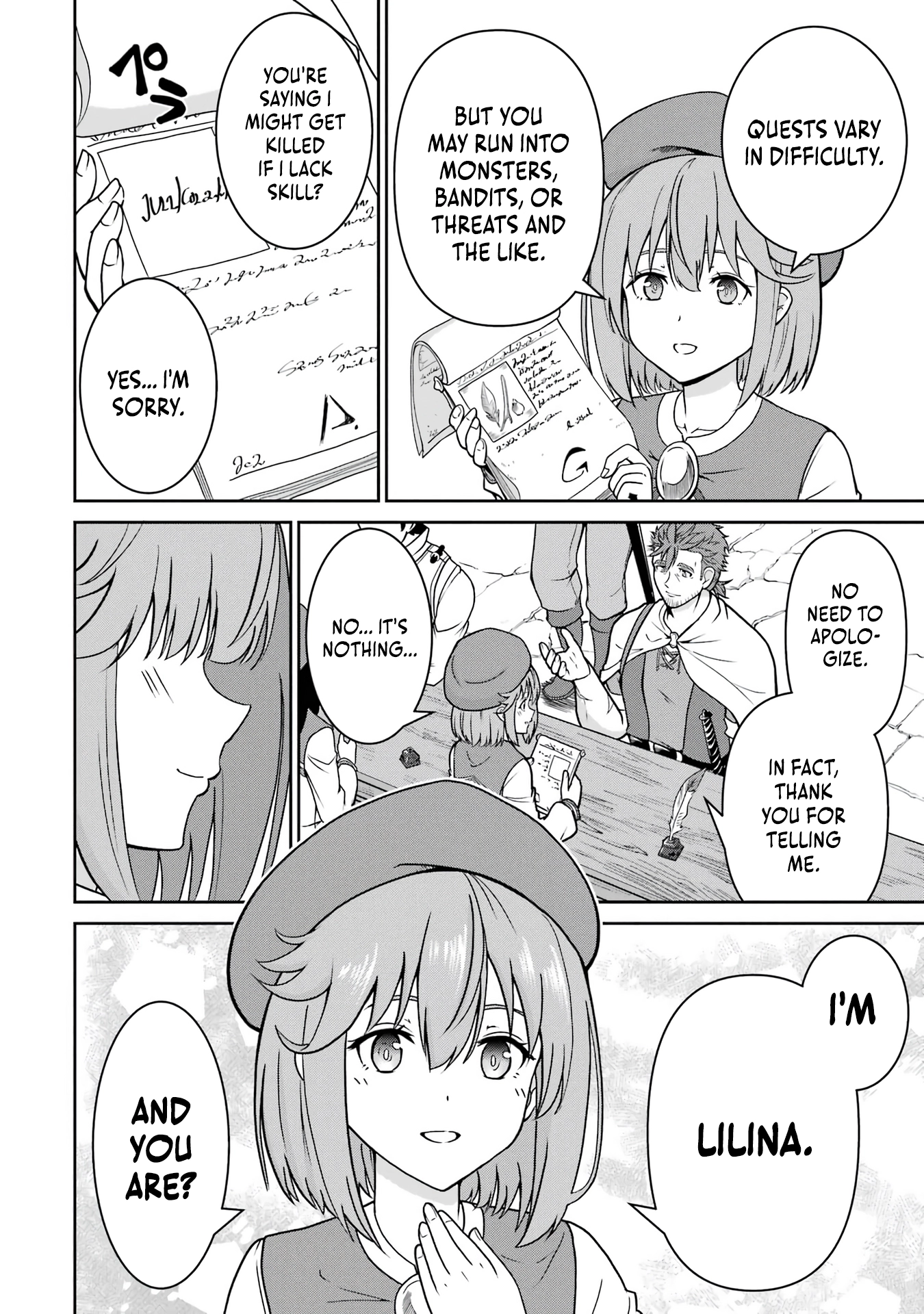 Ossan Boukensha no Okureta Eiyuu-tan - Kansha no Suburi o 1 nichi 1 man Kaishite itara, Kensei ga Deshi-iri Shigan ni Yatte Kita Chapter 2 - page 6