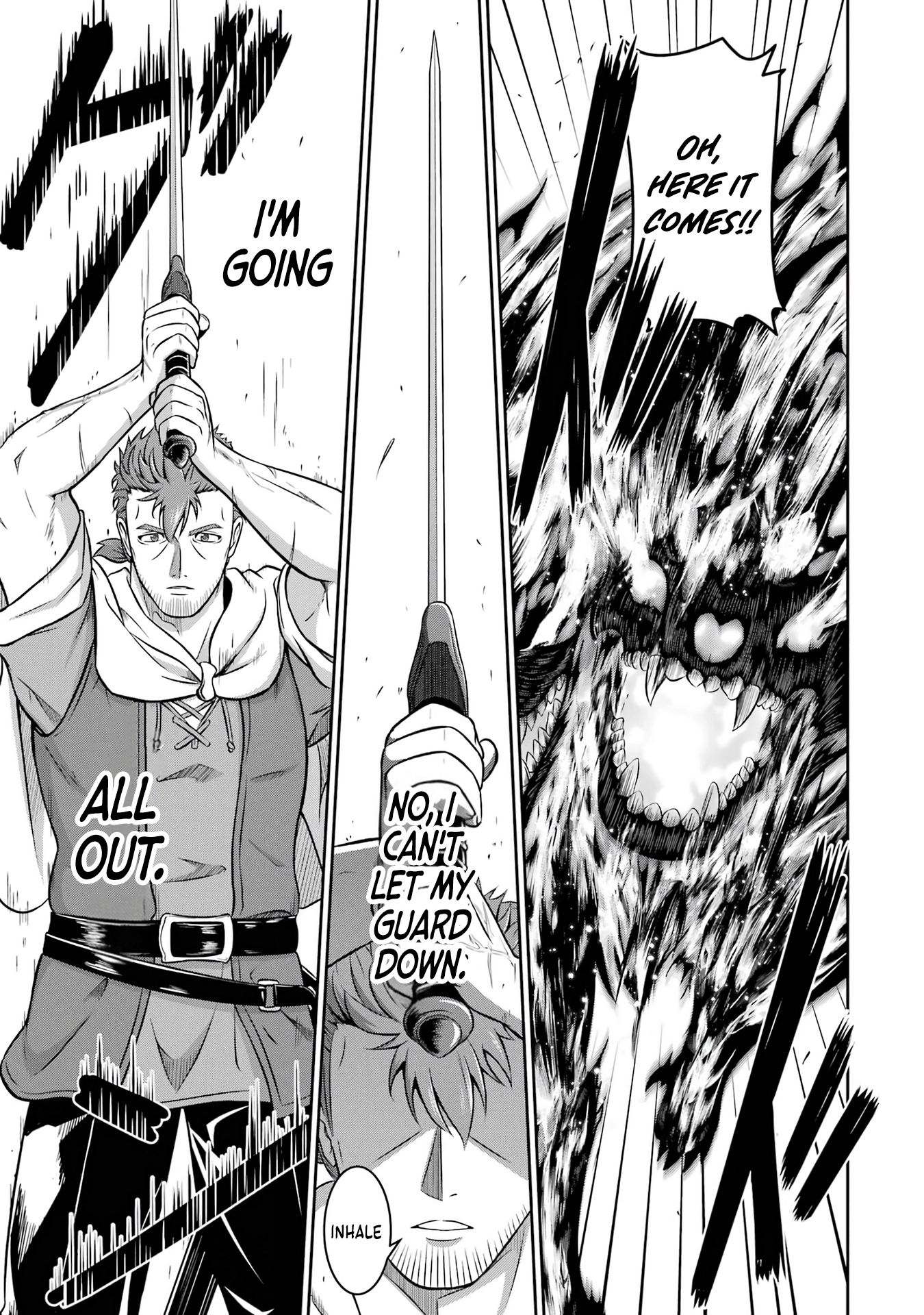 Ossan Boukensha no Okureta Eiyuu-tan - Kansha no Suburi o 1 nichi 1 man Kaishite itara, Kensei ga Deshi-iri Shigan ni Yatte Kita Chapter 2 - page 62