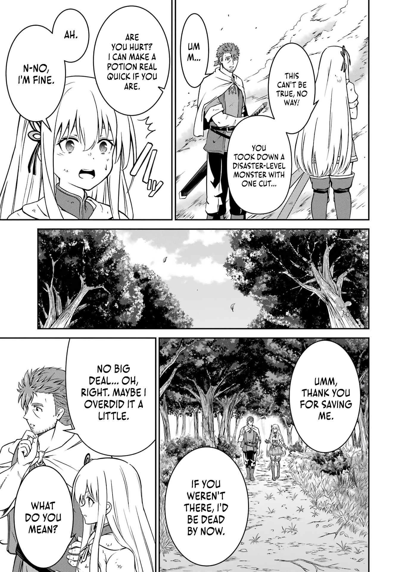 Ossan Boukensha no Okureta Eiyuu-tan - Kansha no Suburi o 1 nichi 1 man Kaishite itara, Kensei ga Deshi-iri Shigan ni Yatte Kita Chapter 2 - page 65