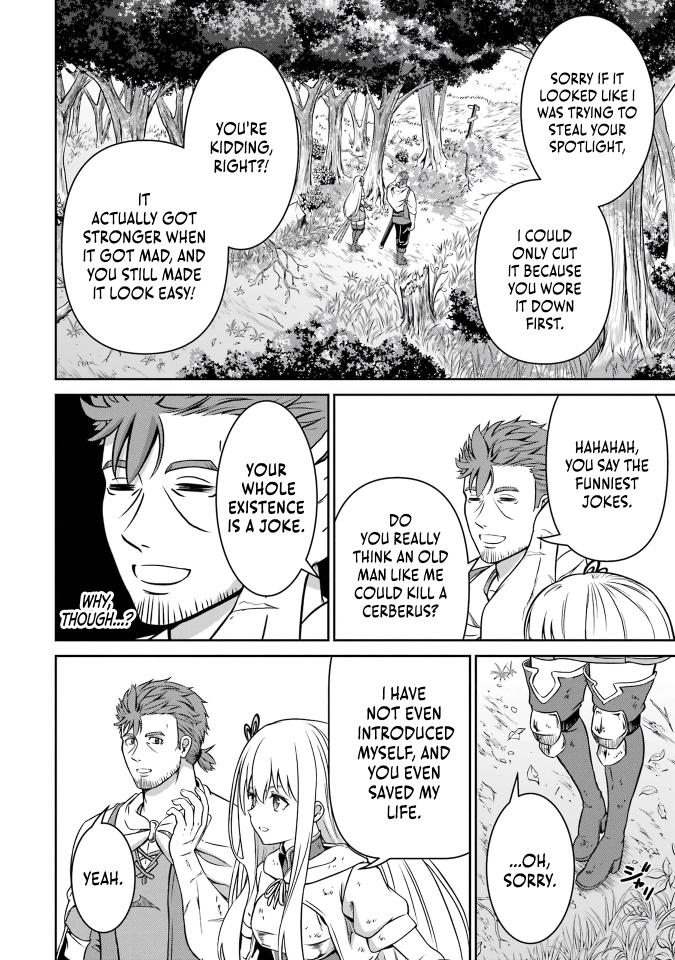 Ossan Boukensha no Okureta Eiyuu-tan - Kansha no Suburi o 1 nichi 1 man Kaishite itara, Kensei ga Deshi-iri Shigan ni Yatte Kita Chapter 2 - page 66