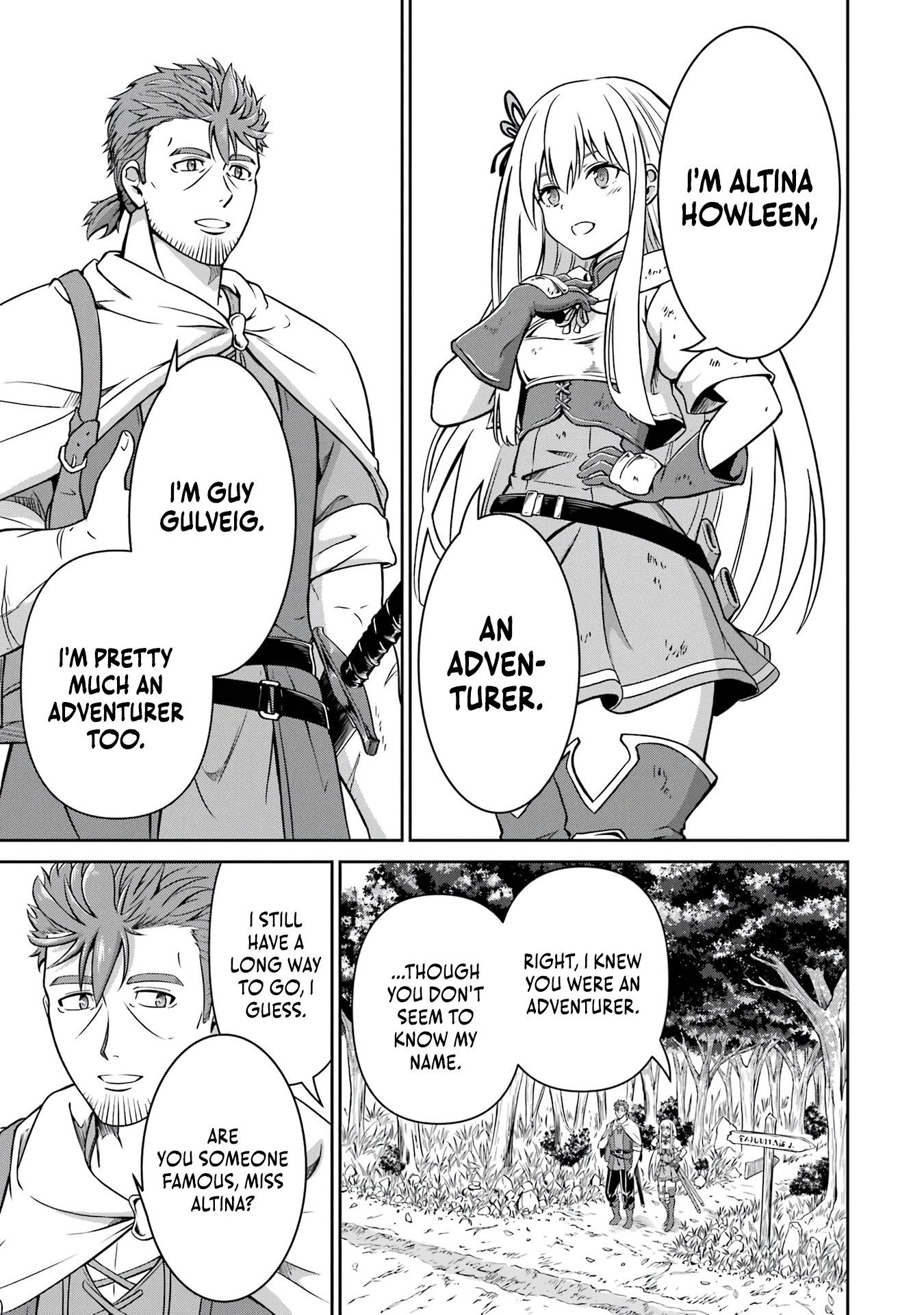 Ossan Boukensha no Okureta Eiyuu-tan - Kansha no Suburi o 1 nichi 1 man Kaishite itara, Kensei ga Deshi-iri Shigan ni Yatte Kita Chapter 2 - page 67