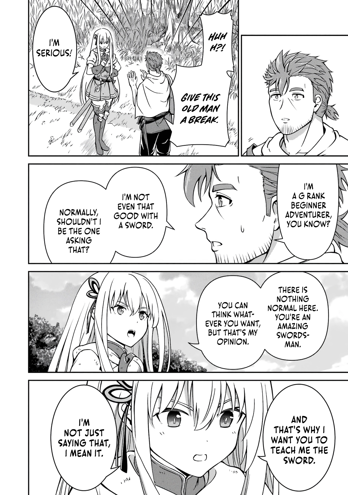 Ossan Boukensha no Okureta Eiyuu-tan - Kansha no Suburi o 1 nichi 1 man Kaishite itara, Kensei ga Deshi-iri Shigan ni Yatte Kita Chapter 2 - page 74