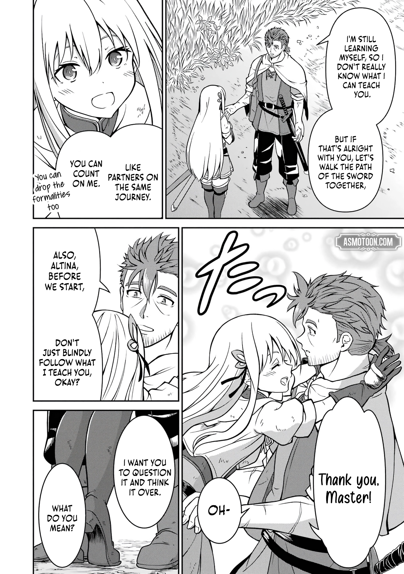 Ossan Boukensha no Okureta Eiyuu-tan - Kansha no Suburi o 1 nichi 1 man Kaishite itara, Kensei ga Deshi-iri Shigan ni Yatte Kita Chapter 2 - page 76