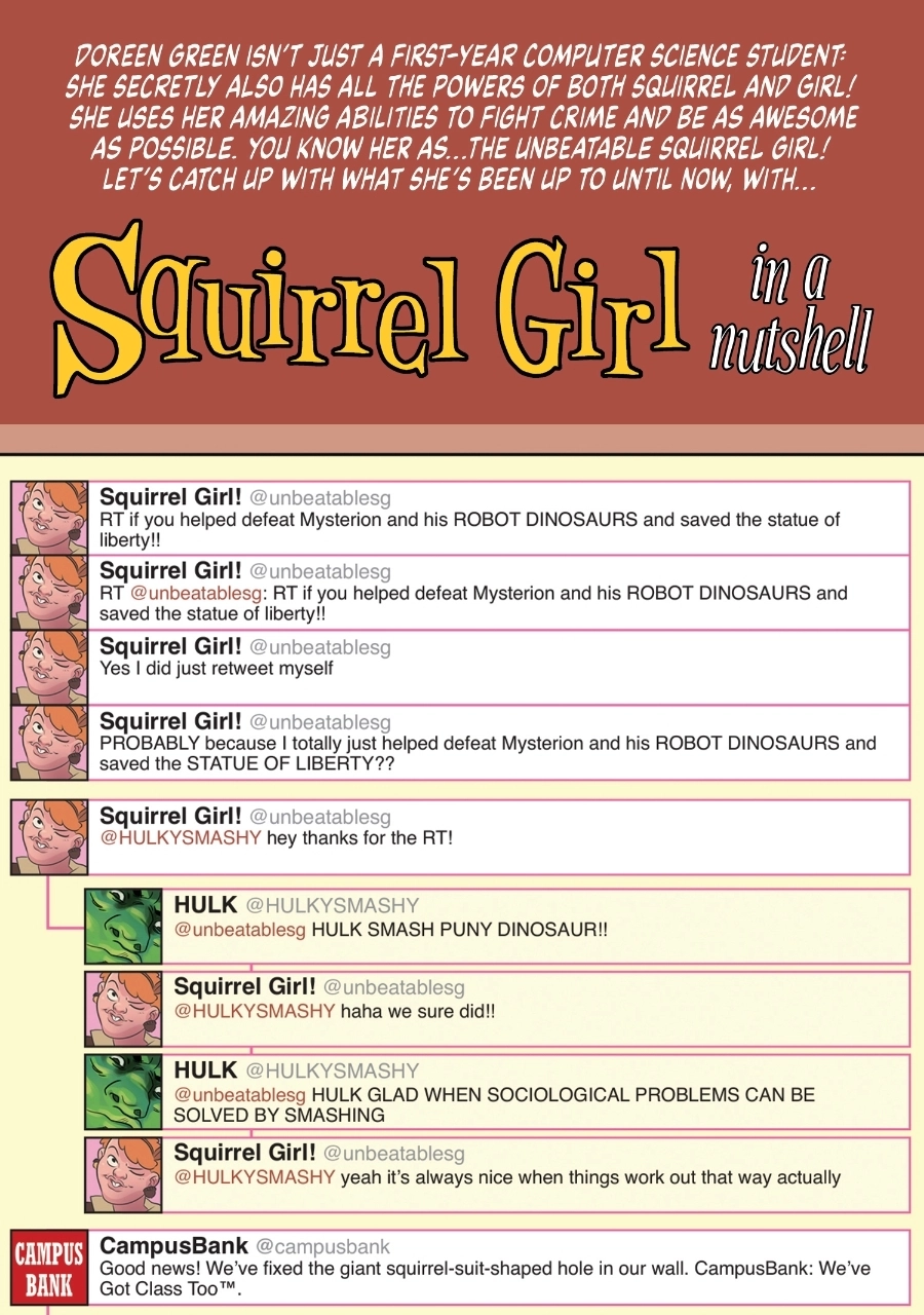 The Unbeatable Squirrel Girl Chapter 11 - page 1
