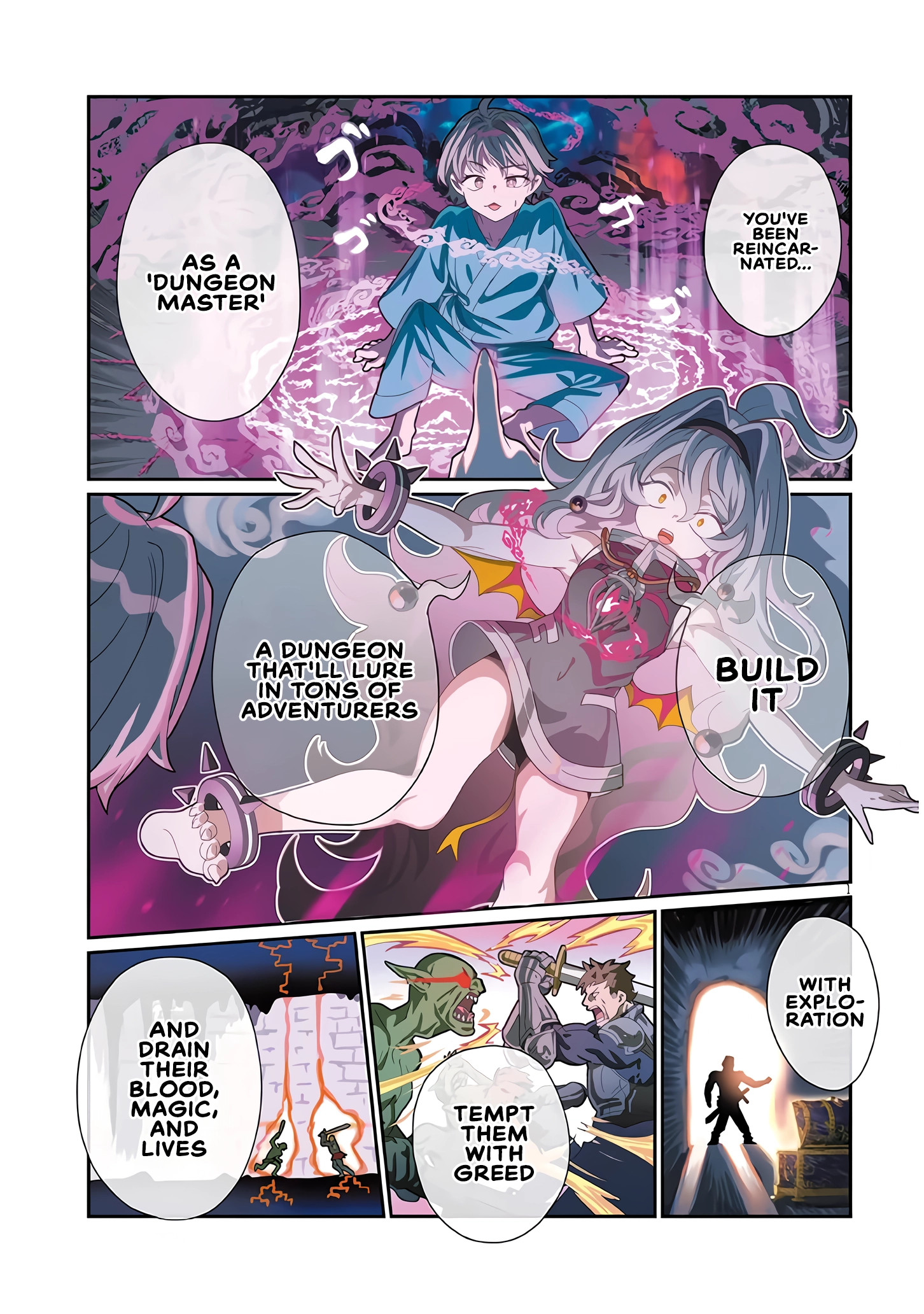 Isekai Tensei Dungeon Master: Onsen Dungeon wo Tsukuru Chapter 1 - page 1