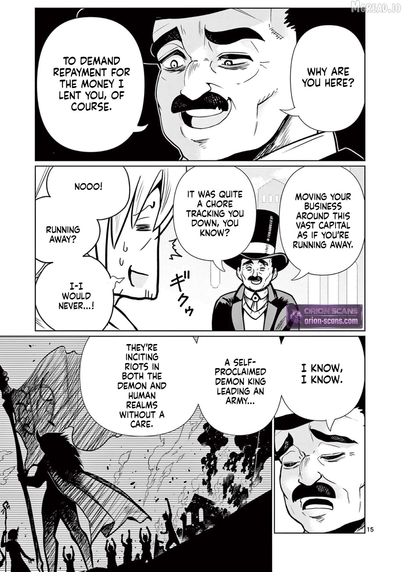Moto Deshi ga Maou ni Natta Sei de, Yuusha ni Renkou saremashita. Chapter 1 - page 16