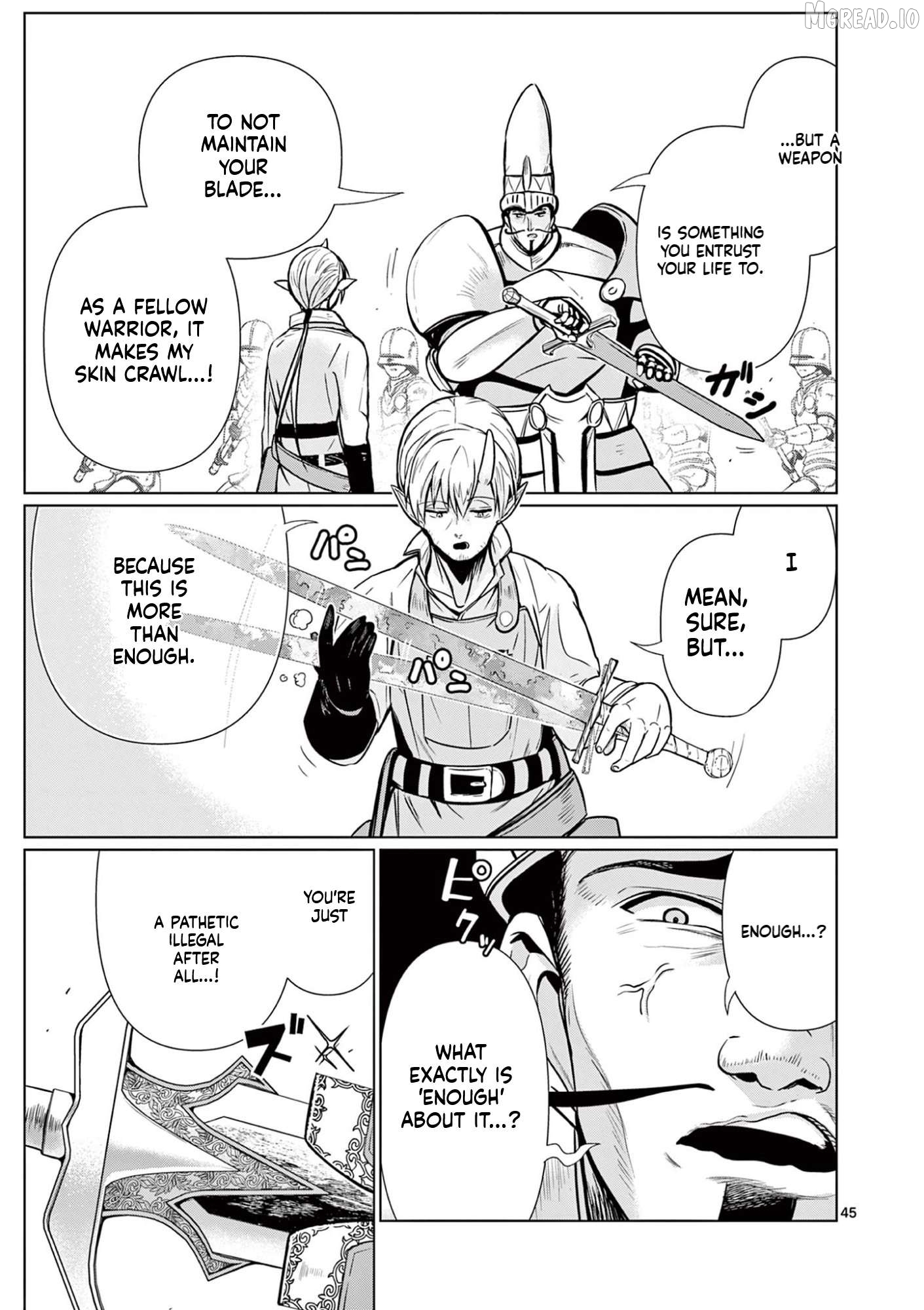 Moto Deshi ga Maou ni Natta Sei de, Yuusha ni Renkou saremashita. Chapter 1 - page 46