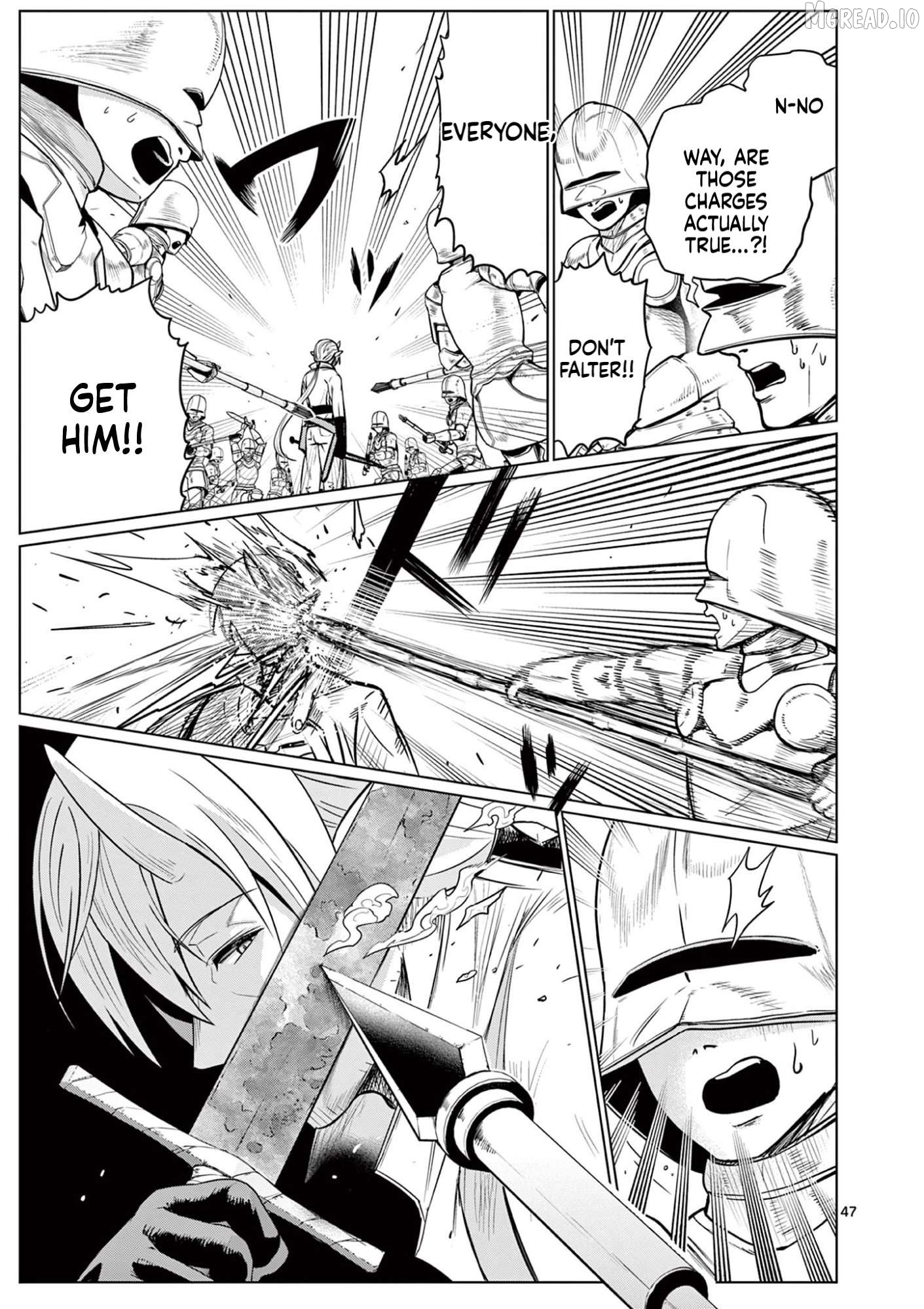 Moto Deshi ga Maou ni Natta Sei de, Yuusha ni Renkou saremashita. Chapter 1 - page 48