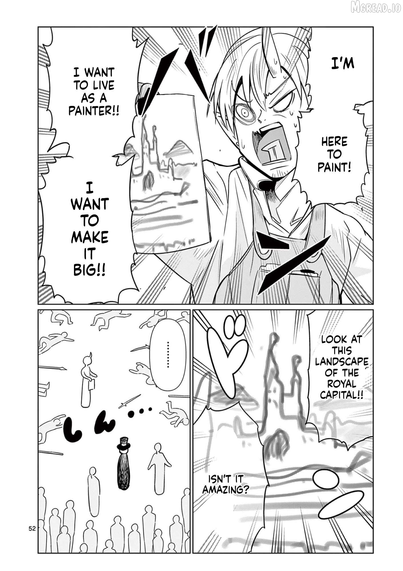 Moto Deshi ga Maou ni Natta Sei de, Yuusha ni Renkou saremashita. Chapter 1 - page 53