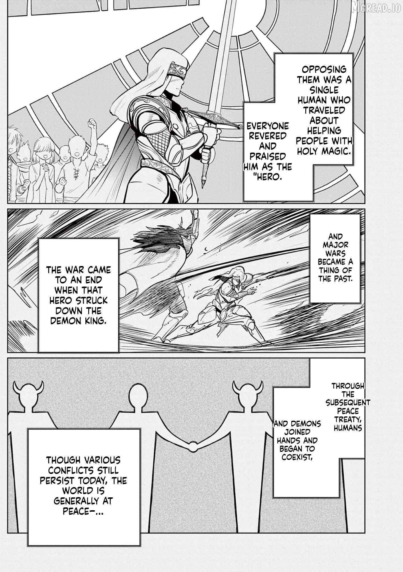 Moto Deshi ga Maou ni Natta Sei de, Yuusha ni Renkou saremashita. Chapter 1 - page 6