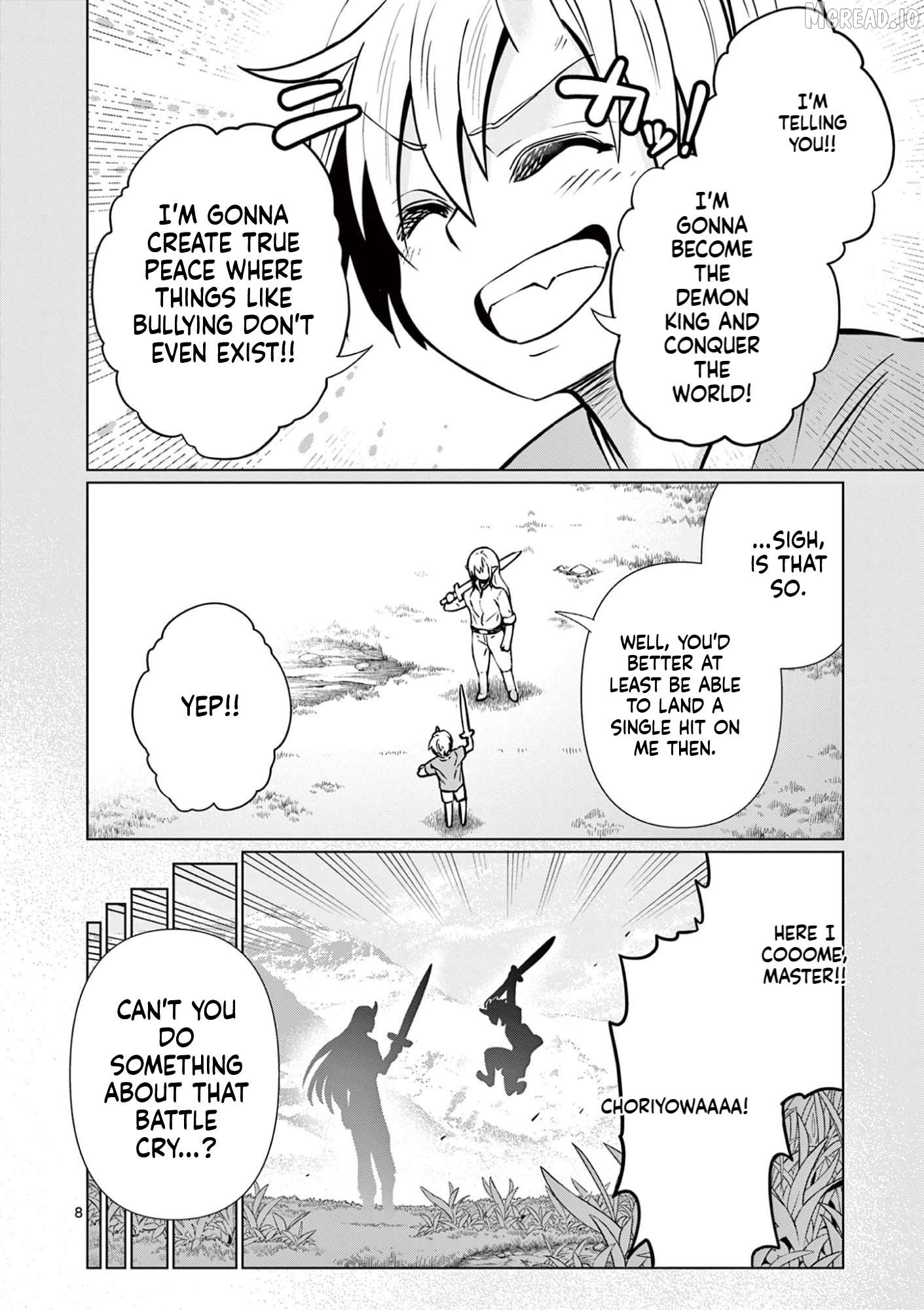 Moto Deshi ga Maou ni Natta Sei de, Yuusha ni Renkou saremashita. Chapter 1 - page 9