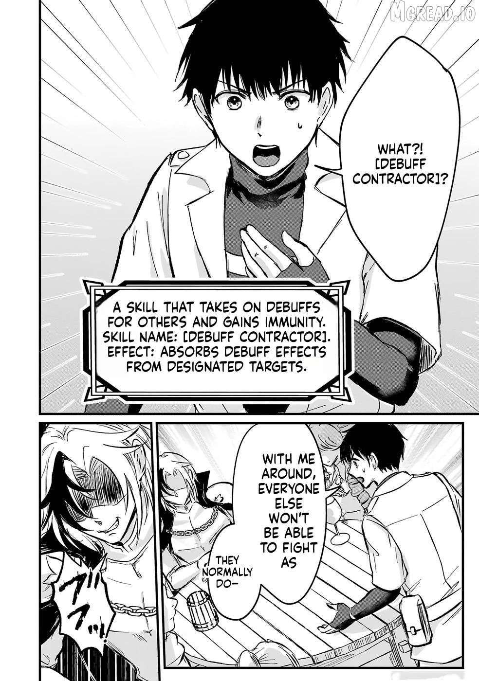 Sekai Saikyou no Debuff Ukeoinin ~Nakama no Debuff wo Katagawarishiteitara, Itsu no Aida ni ka Muteki no Nikutai ga Kanseishite Imashita~ Chapter 1 - page 14