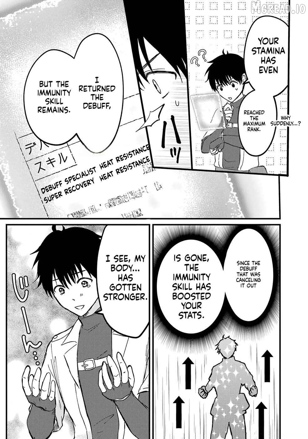 Sekai Saikyou no Debuff Ukeoinin ~Nakama no Debuff wo Katagawarishiteitara, Itsu no Aida ni ka Muteki no Nikutai ga Kanseishite Imashita~ Chapter 1 - page 31