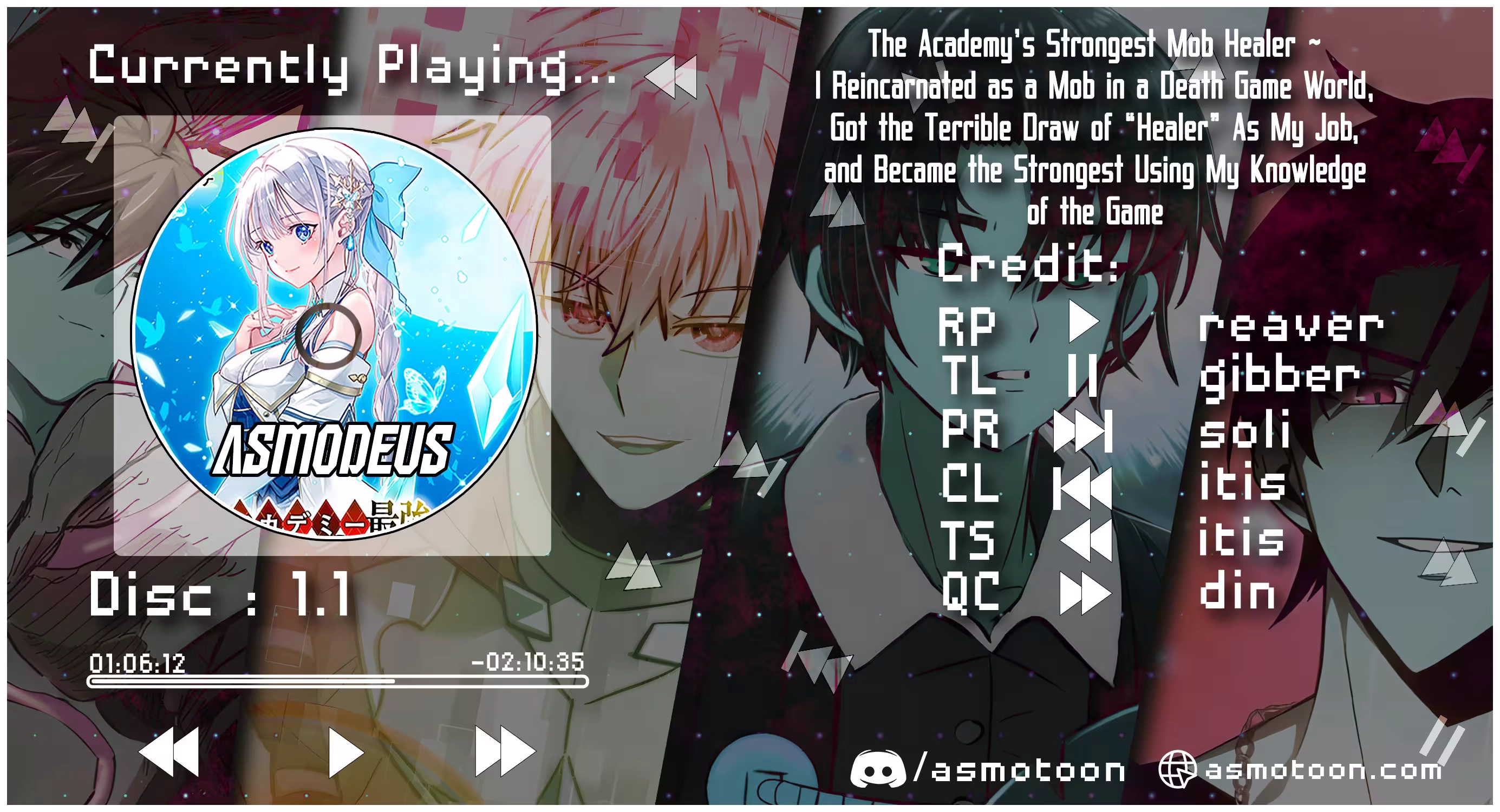 The Academy's Strongest Mob Healer ~ I Reincarnated as a Mob in a Death Game World, Got the Terrible Draw of "Healer" As My Job, and Became the Strongest Using My Knowledge of the Game Chapter 1.1 - page 1