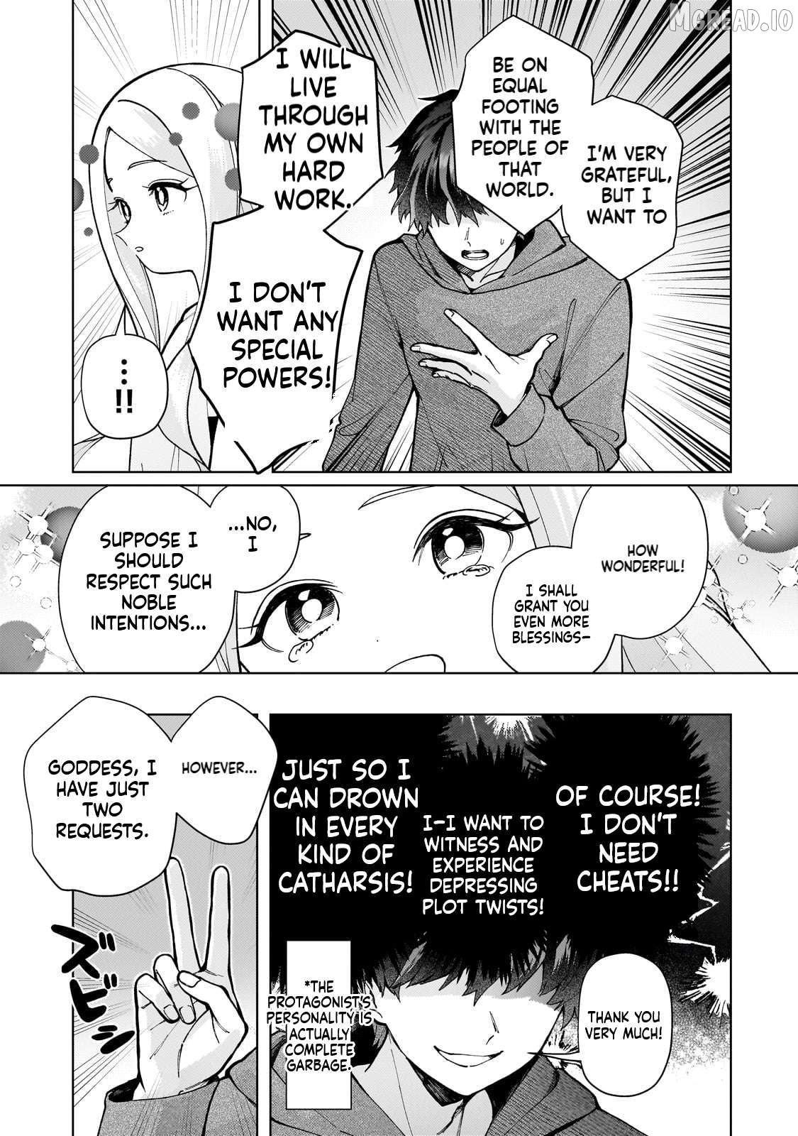 The hero who likes depressive development story VS A kind world Chapter 1 - page 15