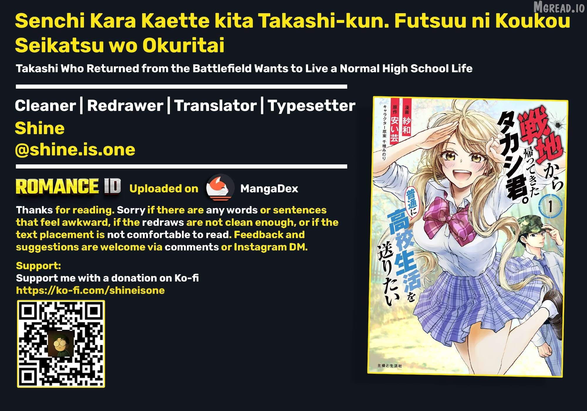 Senchi Kara Kaette kita Takashi-kun. Futsuu ni Koukou Seikatsu wo Okuritai Chapter 1 - page 36