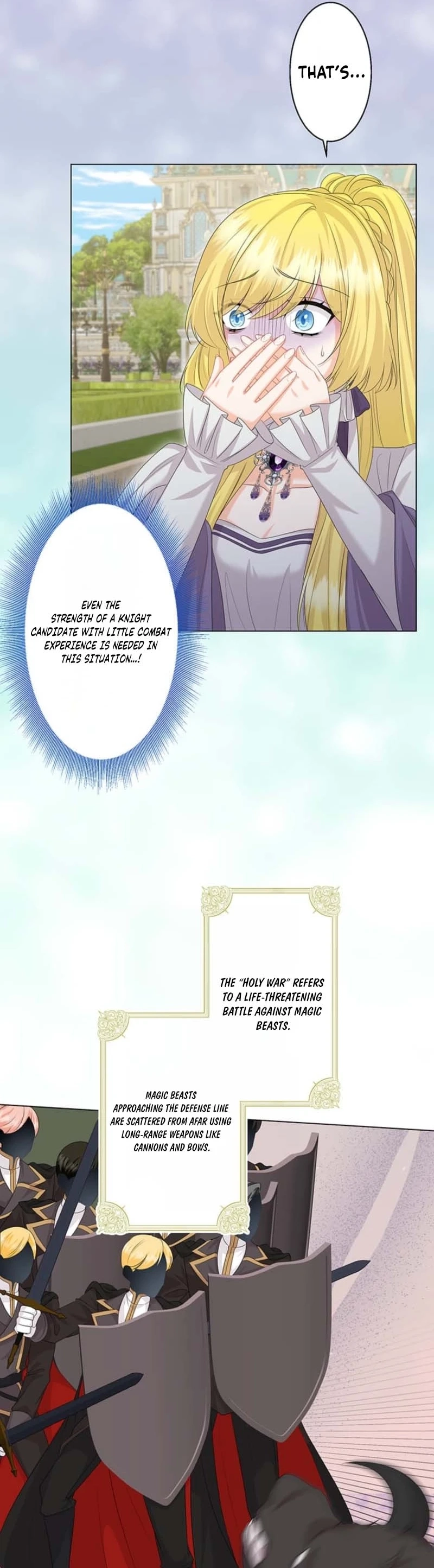 The Holy Sword Lady's Fangirl Life: I'll Protect My Beloved Knight Chapter 5 - page 21