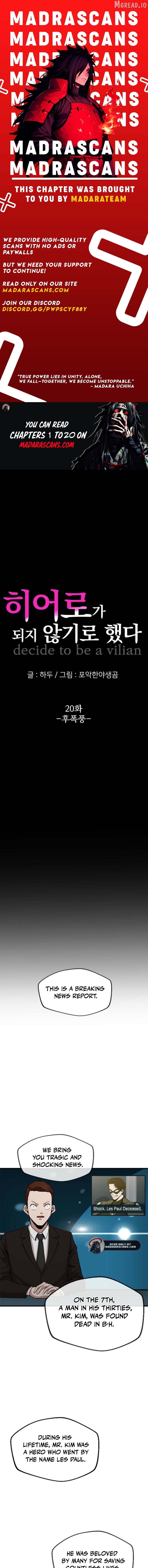 Decide To Be A Villain Chapter 20 - page 1