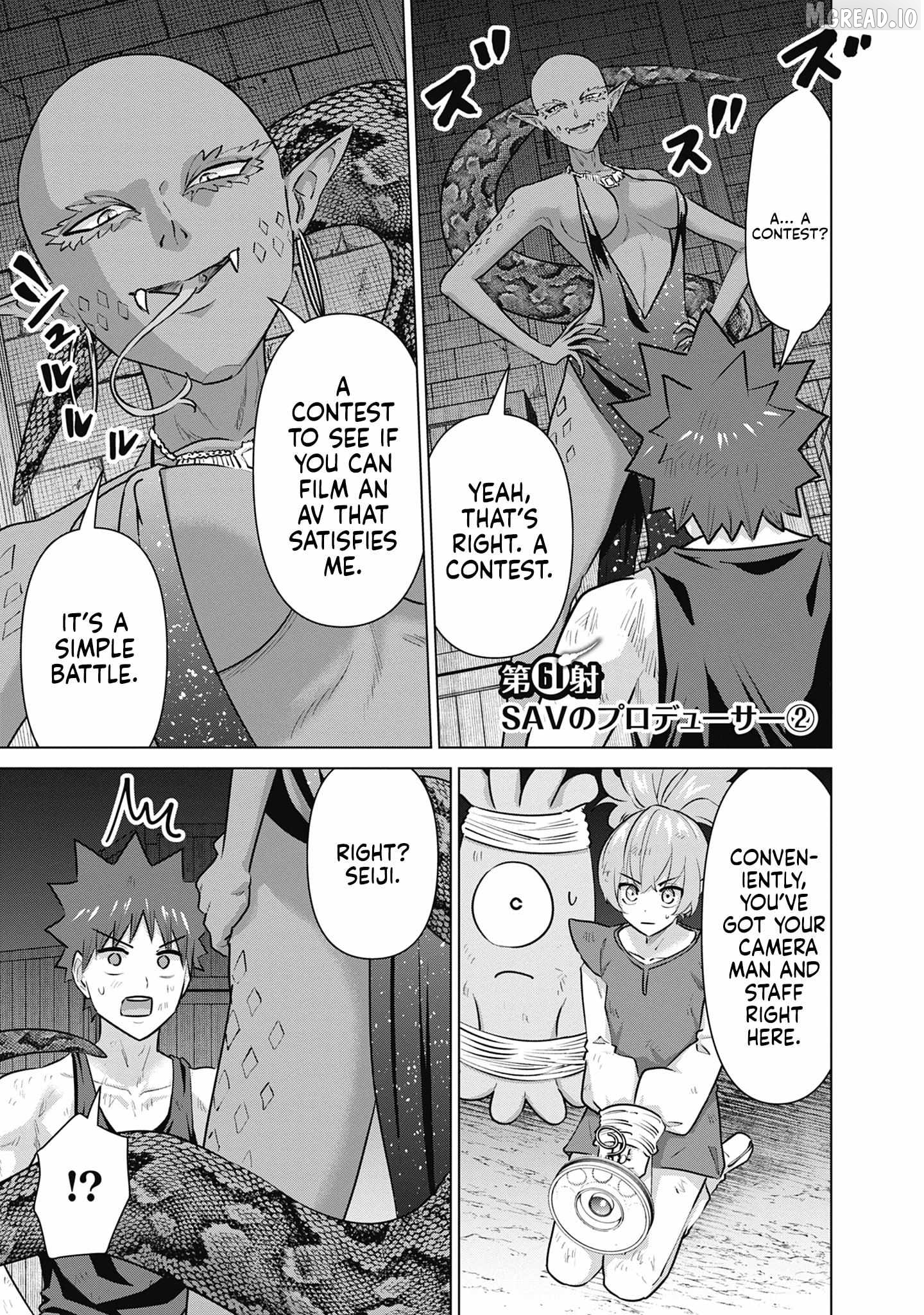 Isekai Pornstar ~Shiru danyuu ga isekai tensei shite ero chishiki furu katsuyo de musou danyuu ni naru hanashi ~ Chapter 61 - page 1