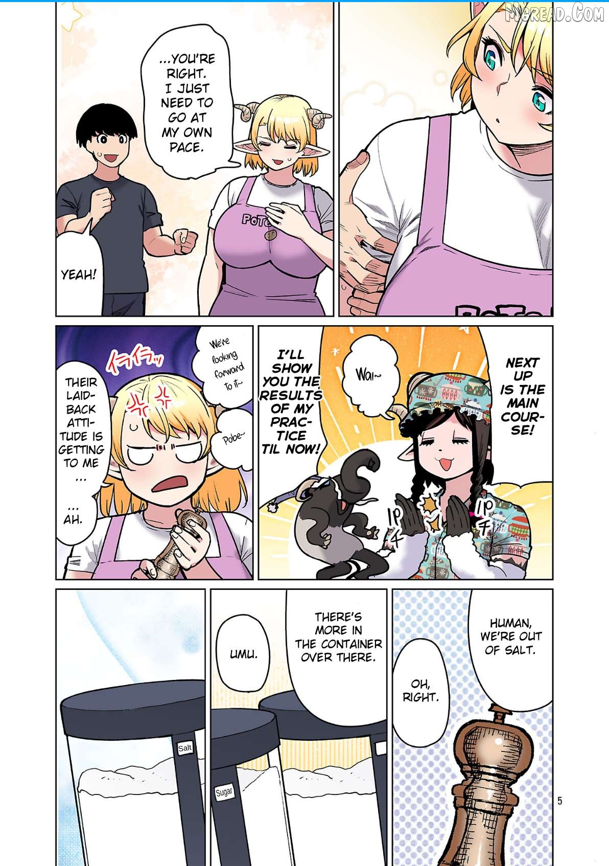 Shin Elf-san wa Yaserarenai. Chapter 30 - page 7