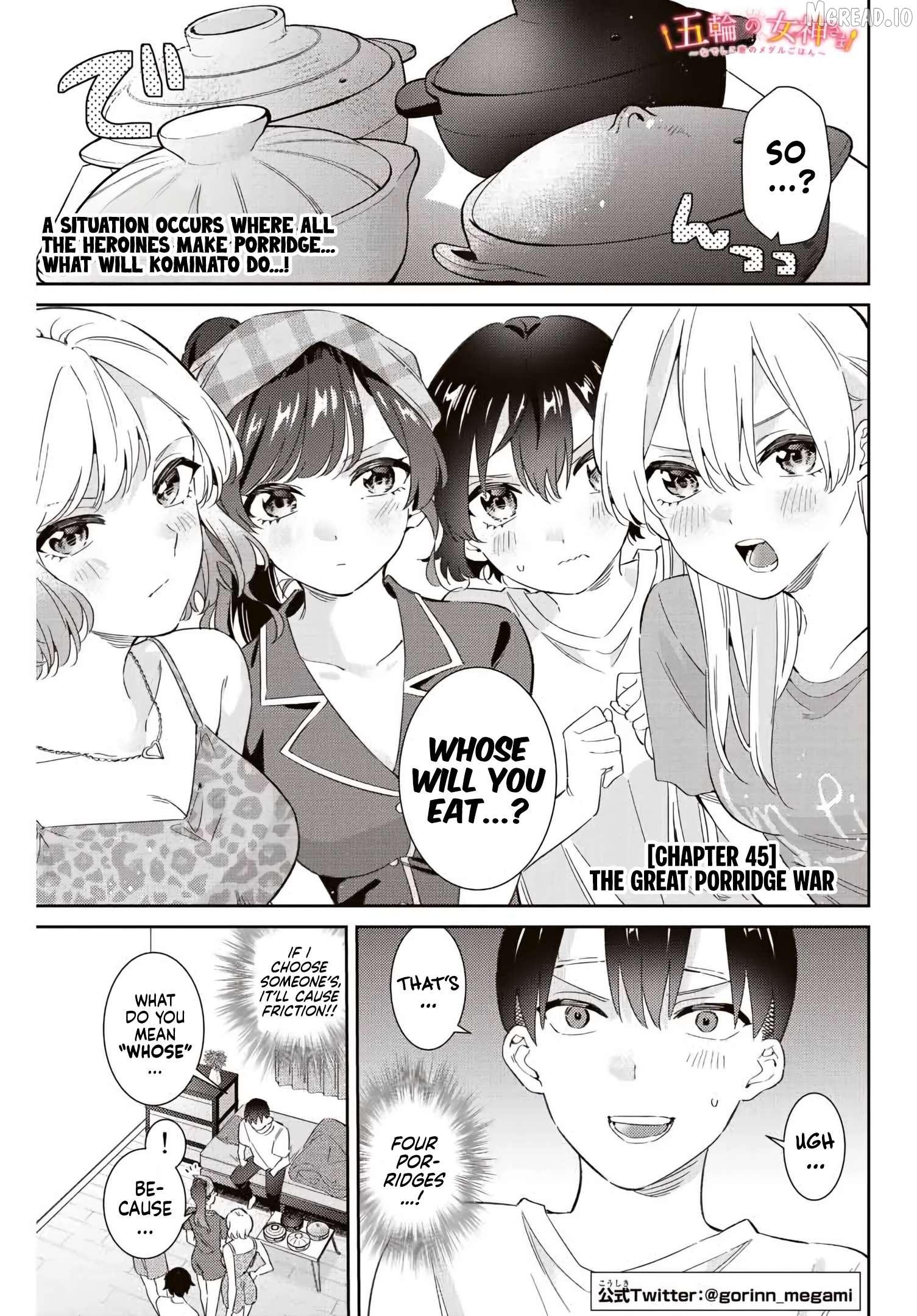 Gorin No Megami-Sama: Nedeshiko Ryou No Medal Gohan Chapter 45 - page 2