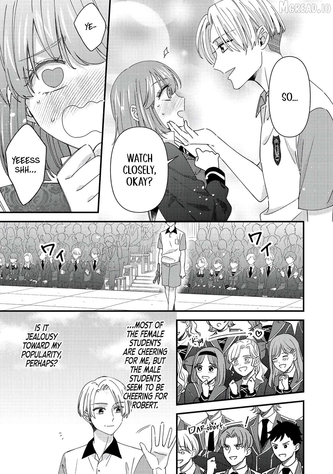 Mob Douzen No Akuyaku Reijou Wa Dansou Shite Kouryaku Taishou No Za O Nerau Chapter 13.2 - page 3