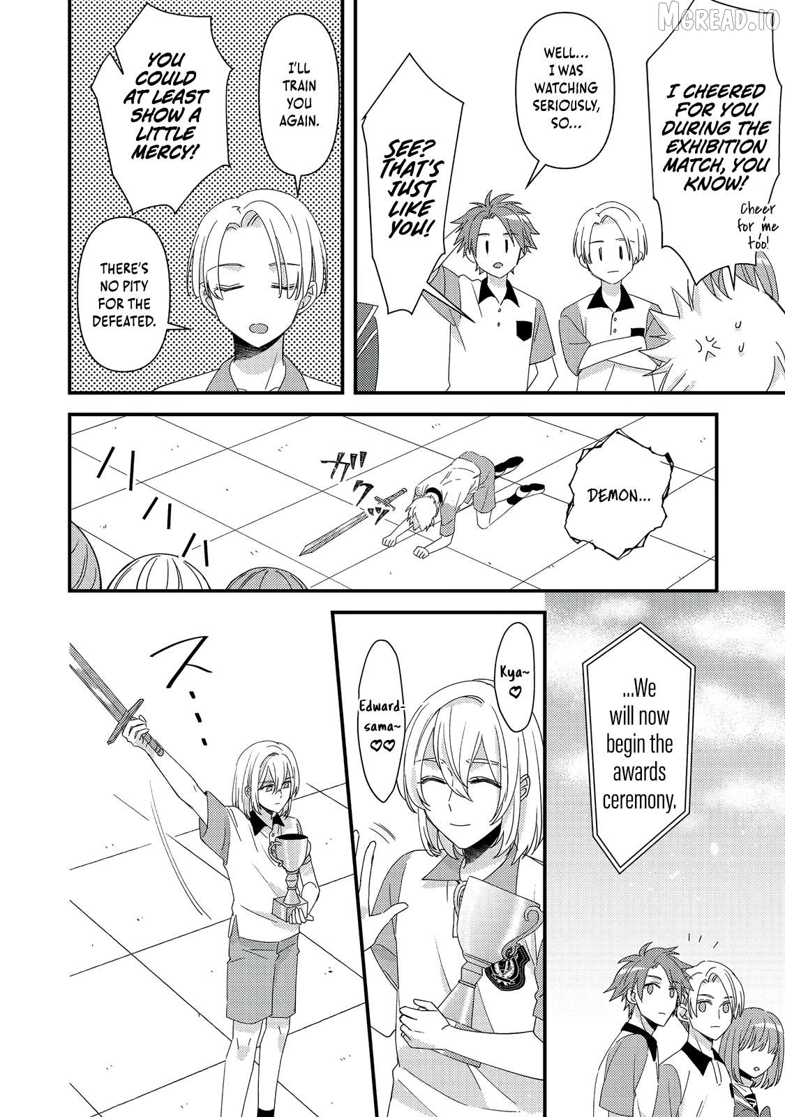Mob Douzen No Akuyaku Reijou Wa Dansou Shite Kouryaku Taishou No Za O Nerau Chapter 13.3 - page 2