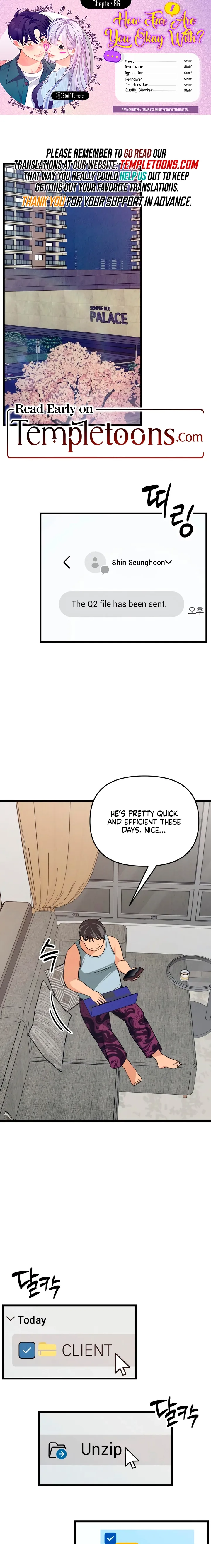 How Far Are You Okay With? Chapter 86 - page 1