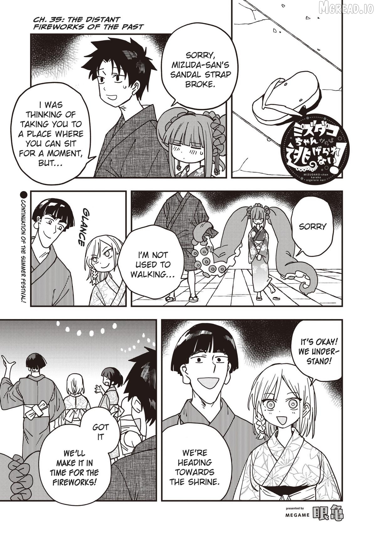 Mizudako-Chan Kara Wa Nigerarenai! Chapter 35 - page 1