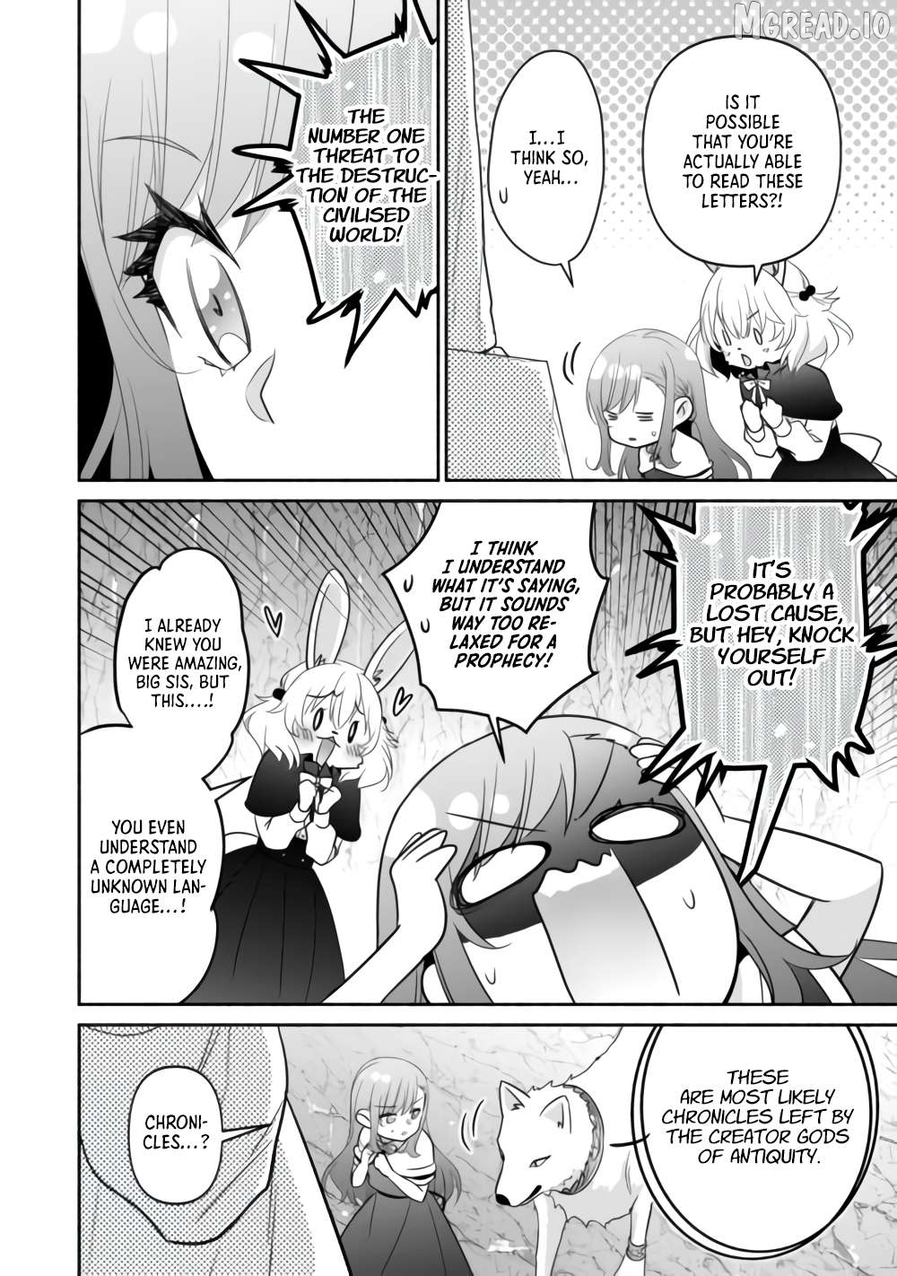Tensei Youjo. Kamikemono to Ouji to, Saikyou no Ojisan Youhei-dan no Naka de Ikiru. Chapter 36 - page 4