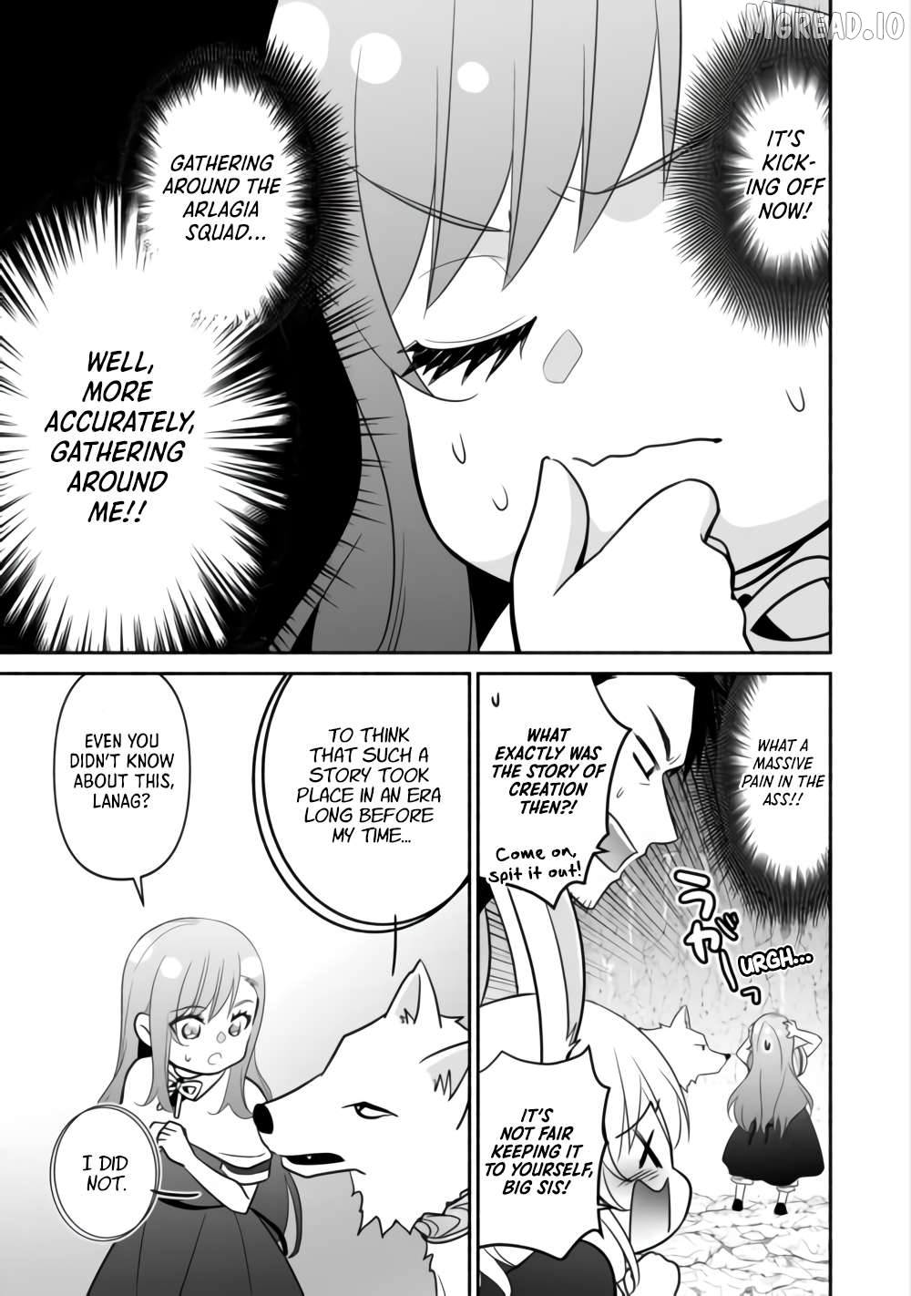 Tensei Youjo. Kamikemono to Ouji to, Saikyou no Ojisan Youhei-dan no Naka de Ikiru. Chapter 36 - page 7