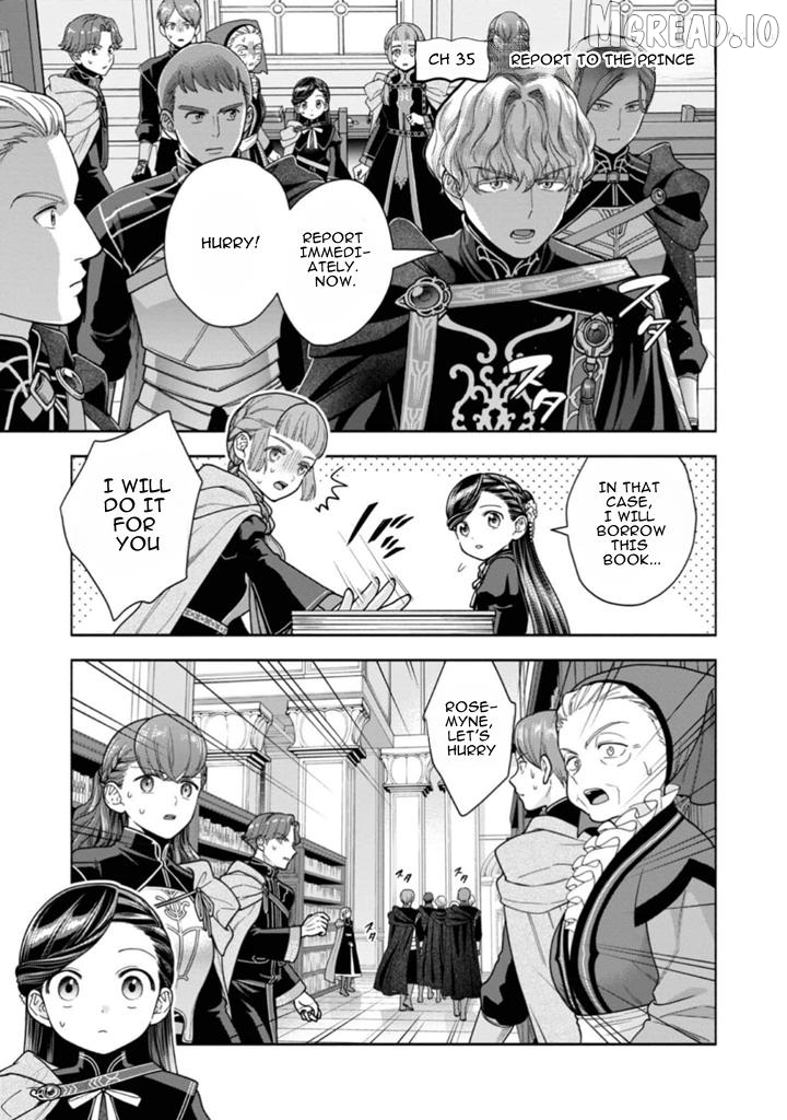 Honzuki No Gekokujou ~Shisho Ni Naru Tame Ni Wa Shudan Wo Erandeiraremasen~ Dai 4-Bu 「 Kizokuin No Toshokan Wo Sukuitai!」 Chapter 35 - page 1