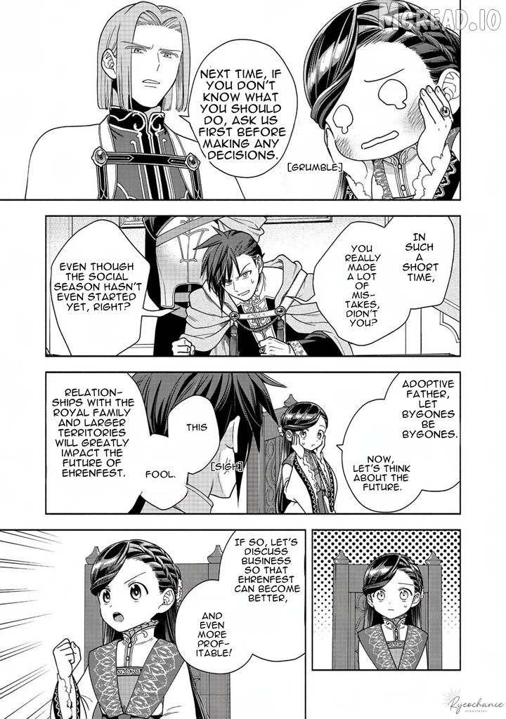 Honzuki No Gekokujou ~Shisho Ni Naru Tame Ni Wa Shudan Wo Erandeiraremasen~ Dai 4-Bu 「 Kizokuin No Toshokan Wo Sukuitai!」 Chapter 38 - page 13