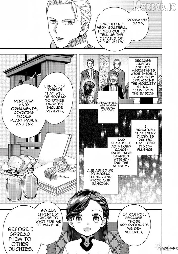 Honzuki No Gekokujou ~Shisho Ni Naru Tame Ni Wa Shudan Wo Erandeiraremasen~ Dai 4-Bu 「 Kizokuin No Toshokan Wo Sukuitai!」 Chapter 40 - page 17