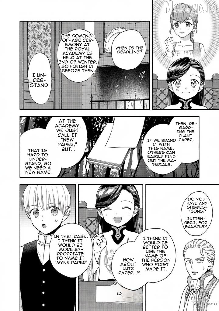 Honzuki No Gekokujou ~Shisho Ni Naru Tame Ni Wa Shudan Wo Erandeiraremasen~ Dai 4-Bu 「 Kizokuin No Toshokan Wo Sukuitai!」 Chapter 40 - page 22