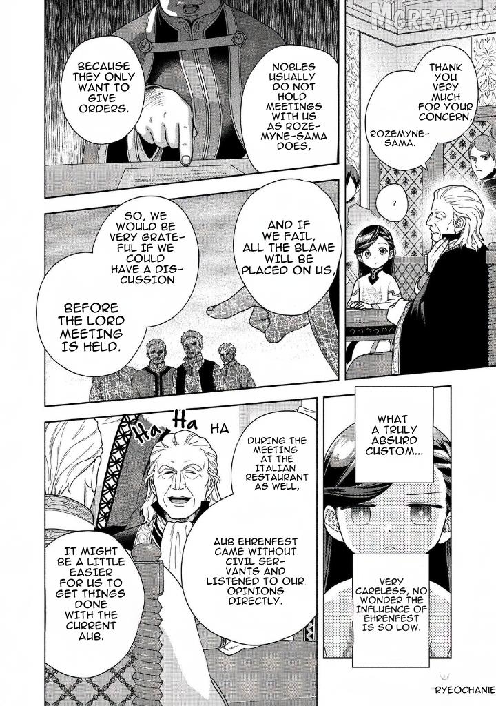 Honzuki No Gekokujou ~Shisho Ni Naru Tame Ni Wa Shudan Wo Erandeiraremasen~ Dai 4-Bu 「 Kizokuin No Toshokan Wo Sukuitai!」 Chapter 40 - page 34