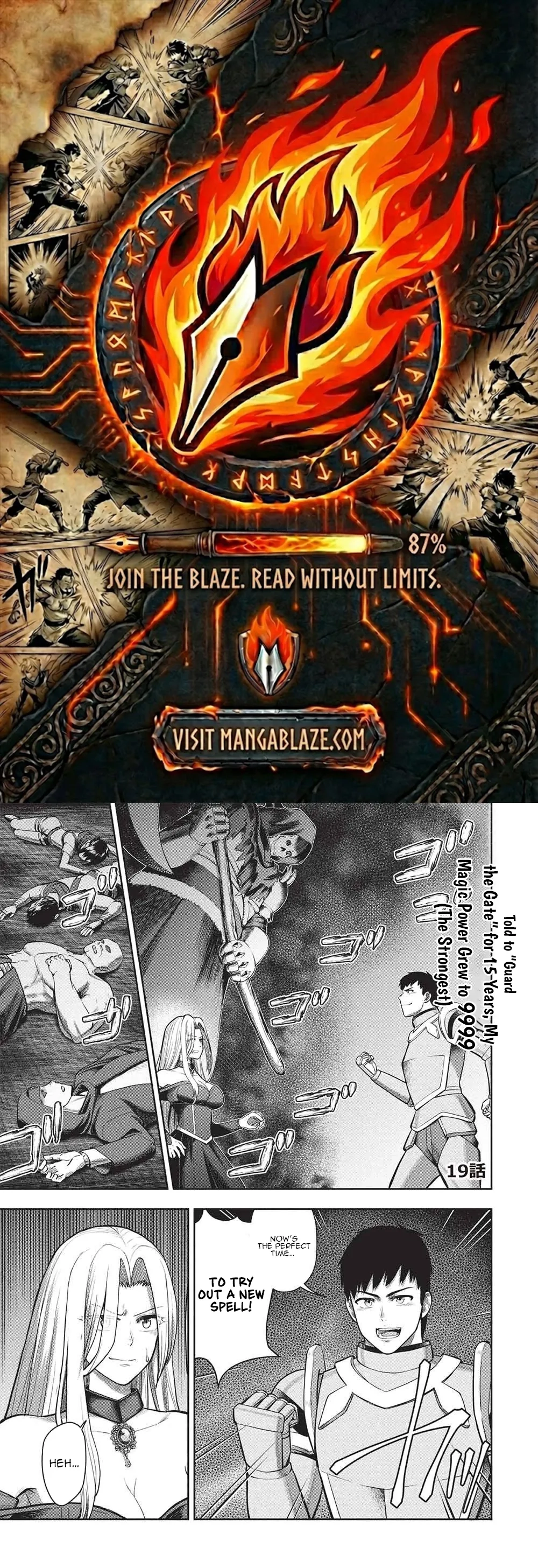"Monban Yattero" to Iware Juugo Nen, Tsuttatetteru Aida ni Ore no Maryoku ga 9999 "Saikyou" ni Sodattemashita Chapter 19 - page 1