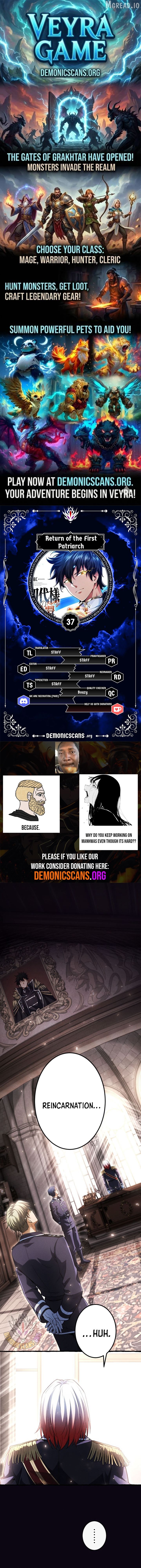 Return of the First Patriarch: The Strongest Reincarnates into His Descendant 1000 Years Later Chapter 37 - page 1