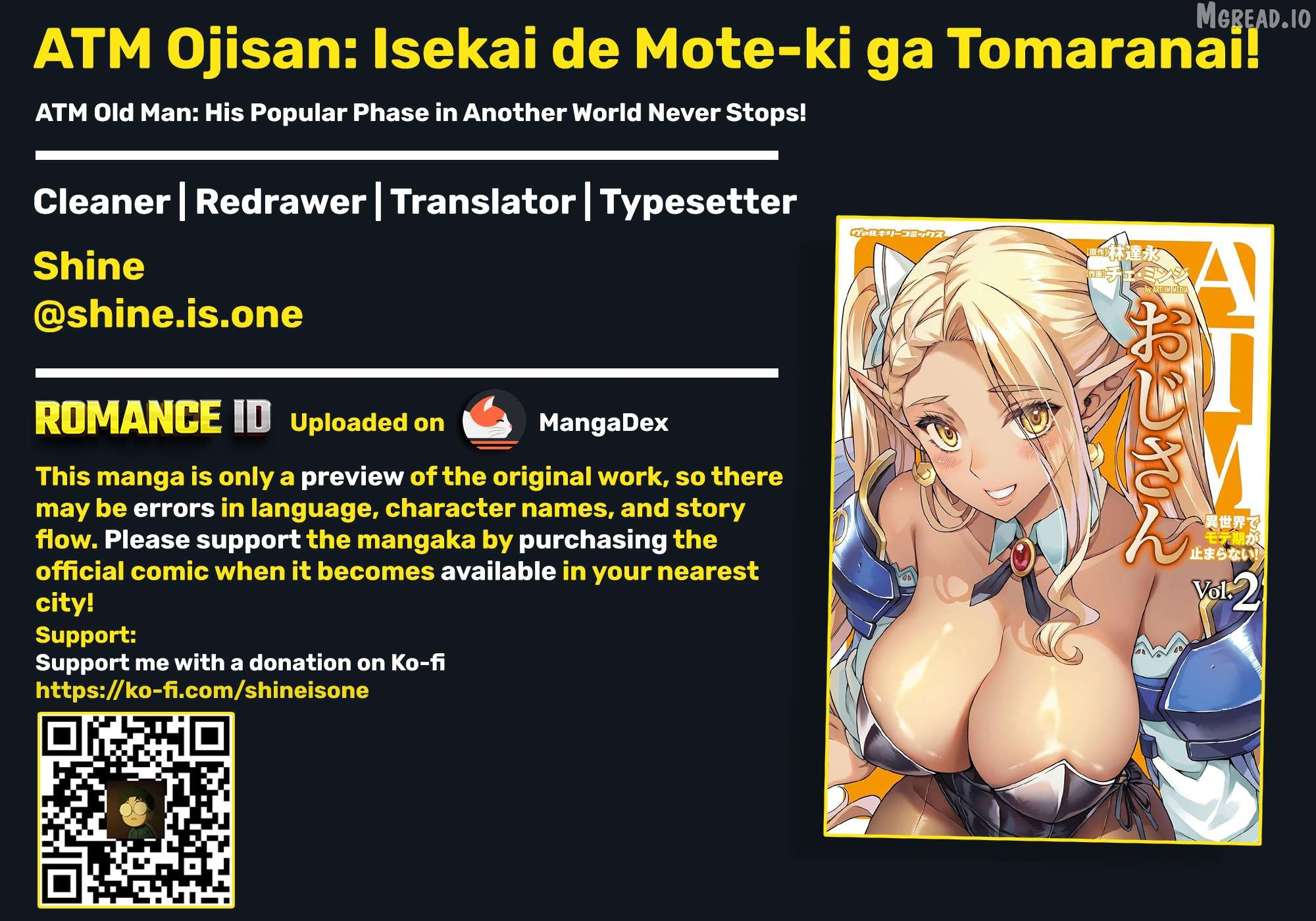 ATM Ojisan - Isekai De Mote-ki Ga Tomaranai! Chapter 8 - page 1