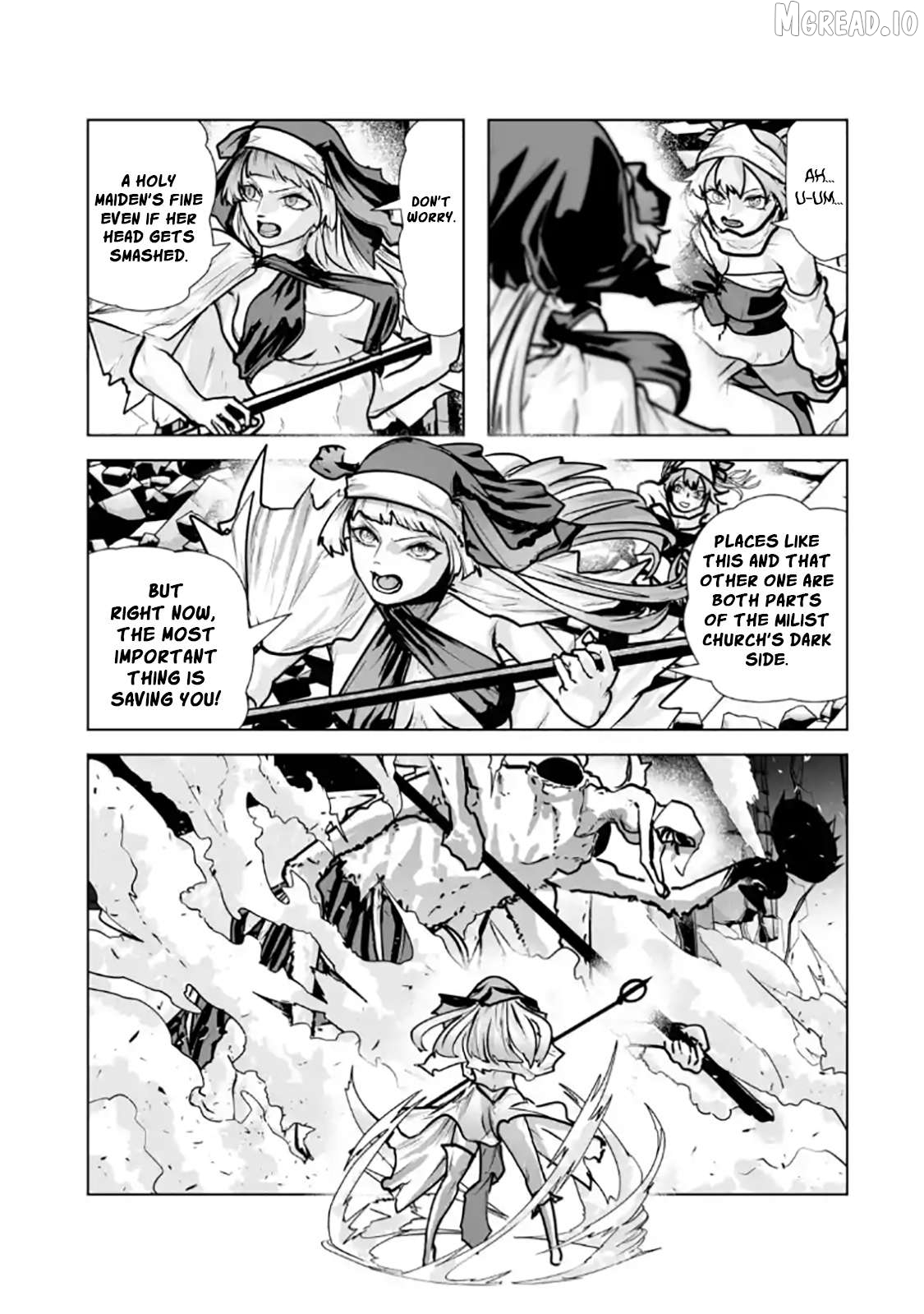 Akuyaku Kizoku ga Hirakinaotte Hametsu Furagu o Jitsuryoku de Hataki Otteitara, Itsunomanika Hirointachi Kara Eiyūshi Sareru yō ni Natta ken Chapter 7.2 - page 8