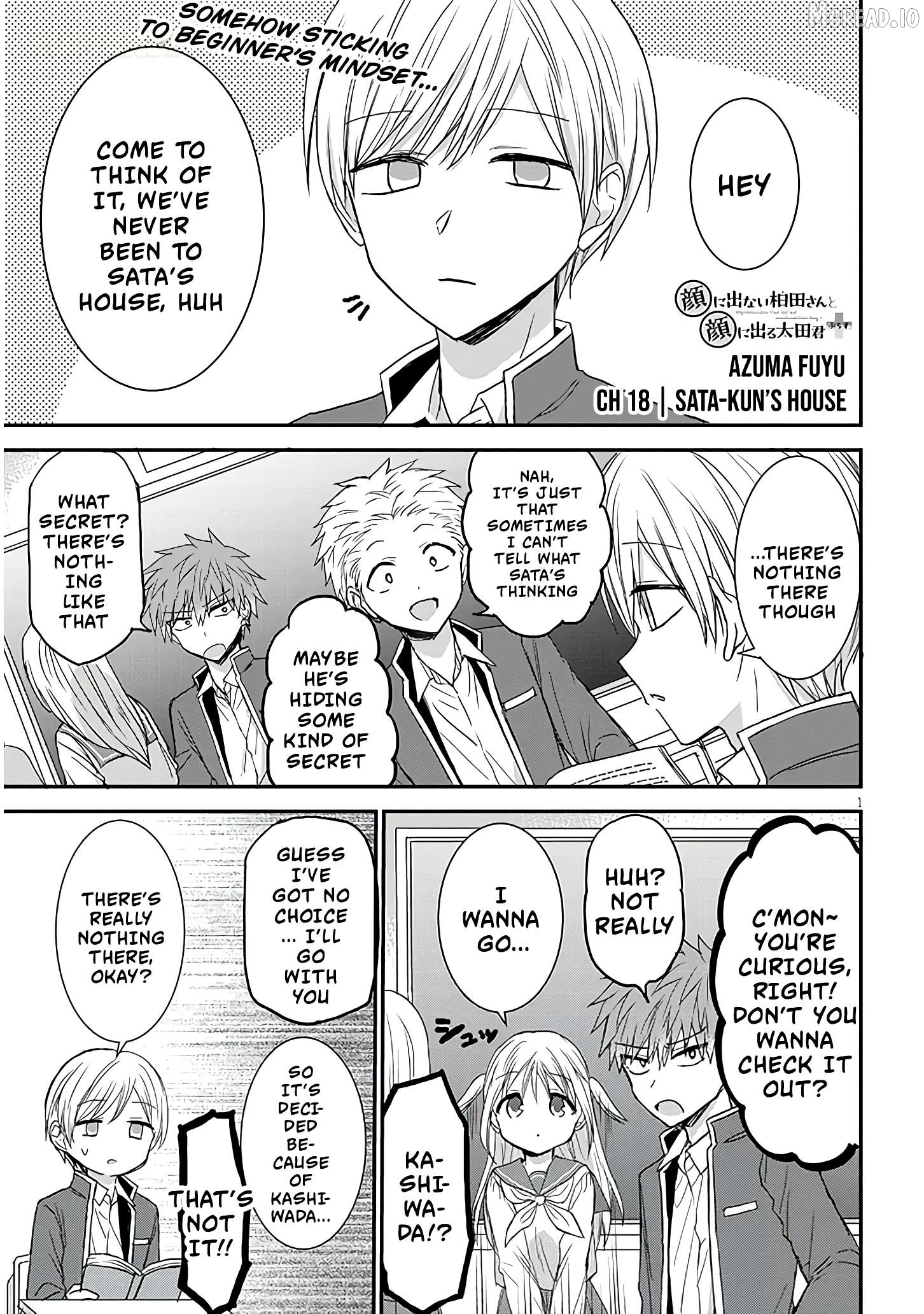 Kao ni Denai Kashiwada-san to Kao ni Deru Oota-kun + Chapter 18 - page 2