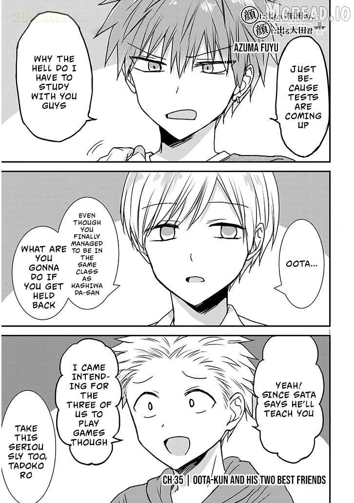 Kao ni Denai Kashiwada-san to Kao ni Deru Oota-kun + Chapter 35 - page 2