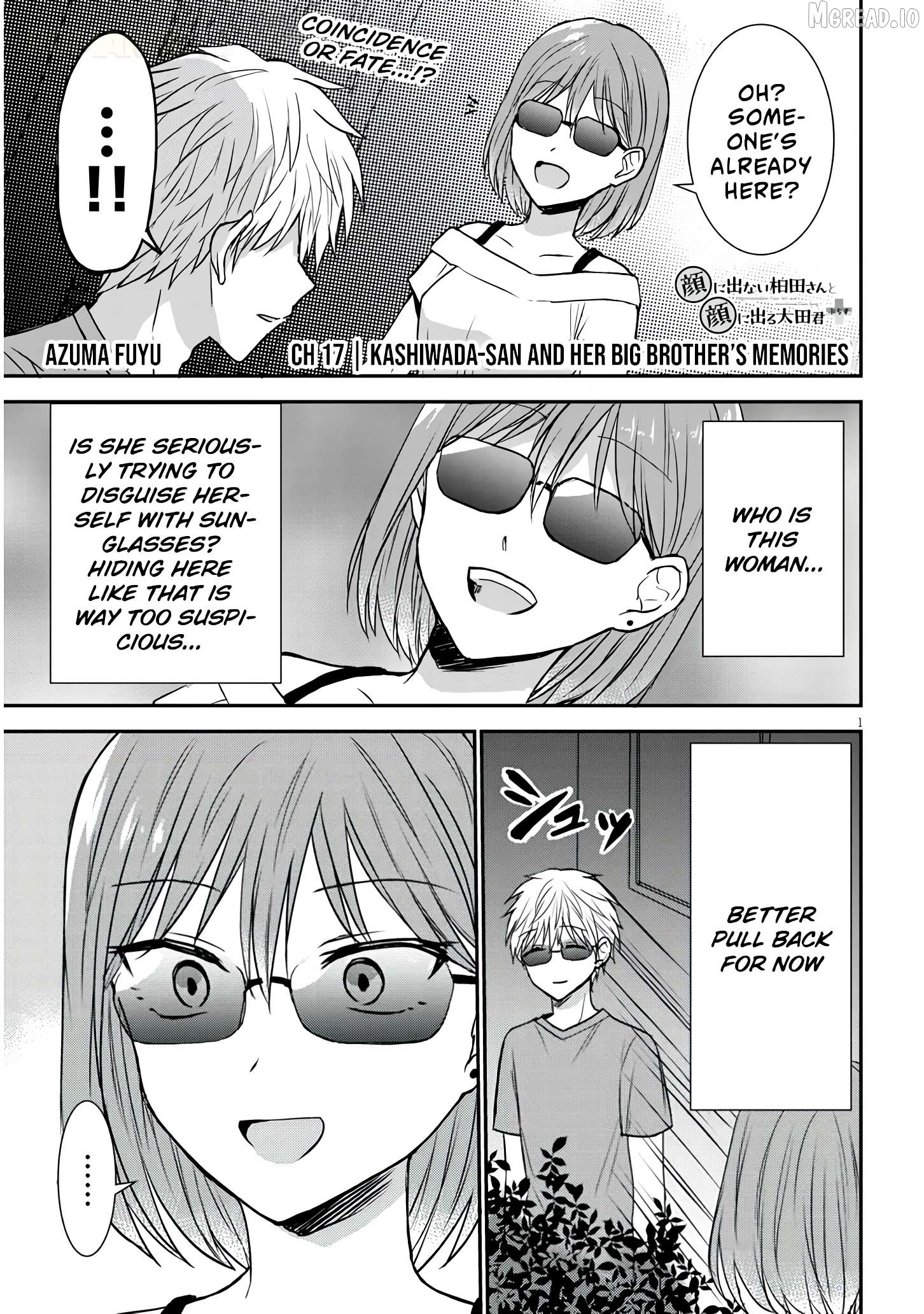 Kao ni Denai Kashiwada-san to Kao ni Deru Oota-kun + Chapter 17 - page 2