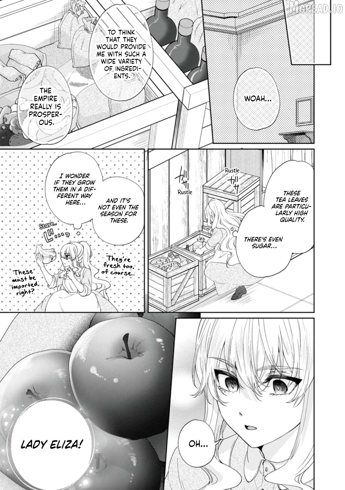 Akuyaku Reijo no Nariagari Ringoku de Hoseki no Seijo to Yobareru Made Chapter 5 - page 9