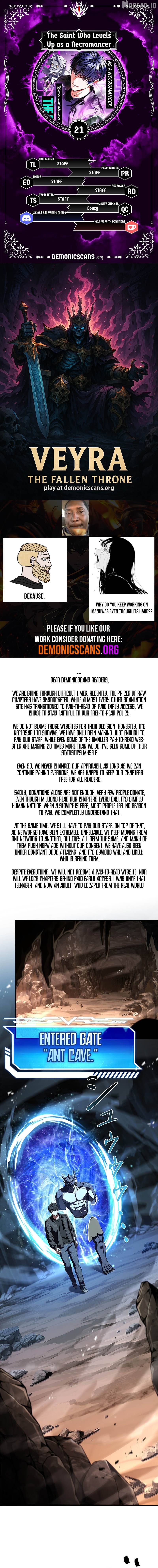 The Saint Who Levels Up as a Necromancer Chapter 21 - page 1