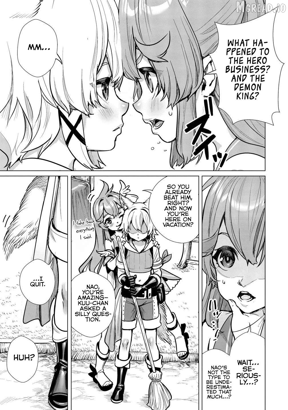 Watashi, Isekai de Seirei ni narimashita. Nandaka Saikyouppoikedo, Fuwafuwa Kiraku ni Ikitai to omoimasu Chapter 10.1 - page 4