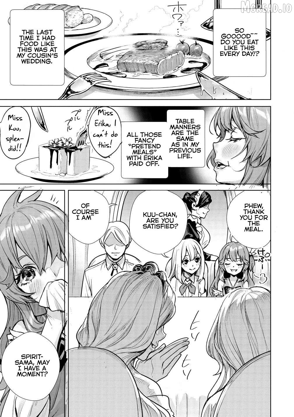 Watashi, Isekai de Seirei ni narimashita. Nandaka Saikyouppoikedo, Fuwafuwa Kiraku ni Ikitai to omoimasu Chapter 3.1 - page 4