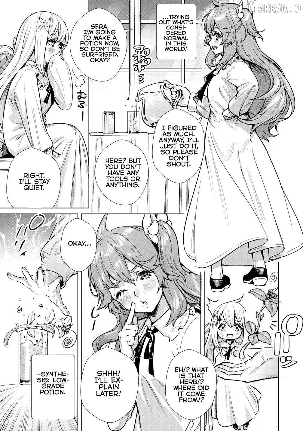Watashi, Isekai de Seirei ni narimashita. Nandaka Saikyouppoikedo, Fuwafuwa Kiraku ni Ikitai to omoimasu Chapter 3.2 - page 4