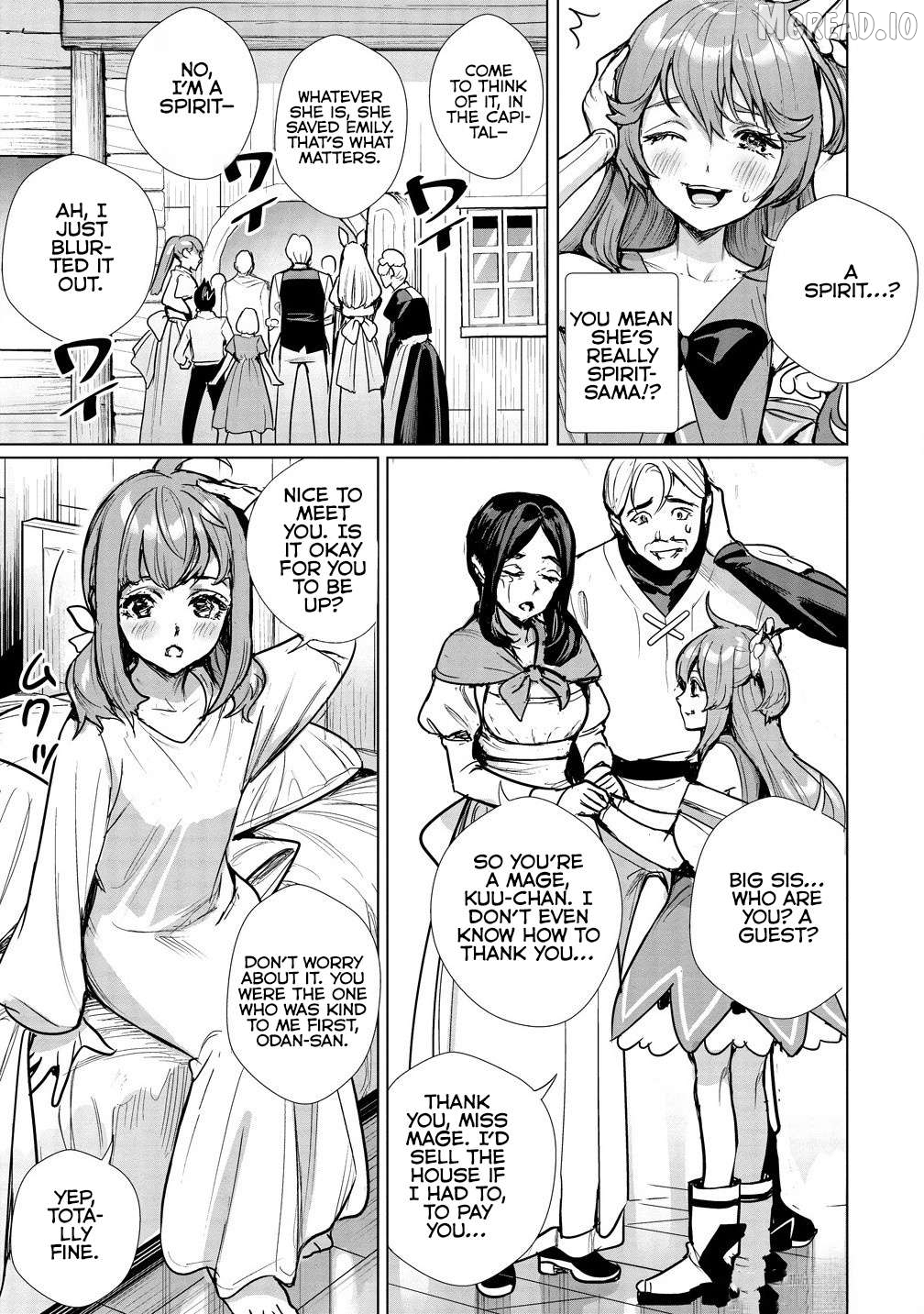 Watashi, Isekai de Seirei ni narimashita. Nandaka Saikyouppoikedo, Fuwafuwa Kiraku ni Ikitai to omoimasu Chapter 4.1 - page 8