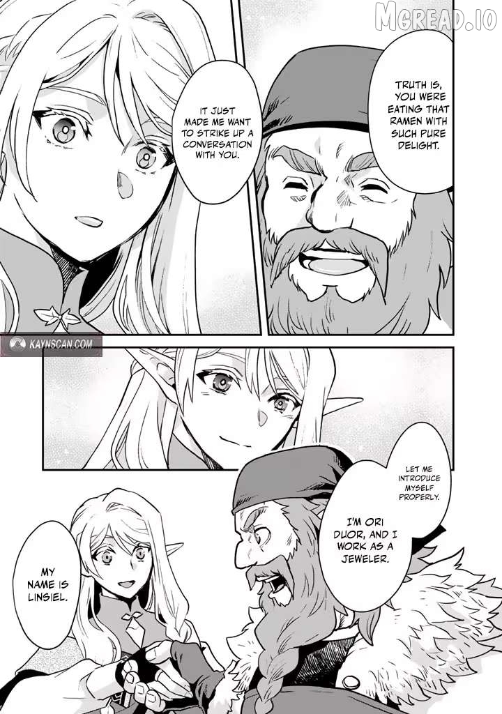 Isekai Ramen Yatai Elf no Shokutsuu wa Ramen ga Tabetai Chapter 2 - page 9